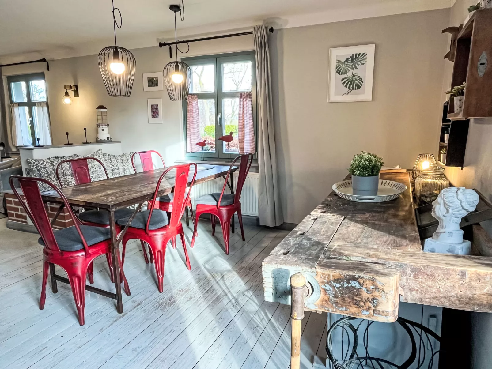 Reetgedecktes Ferienhaus Seelchen-Drinnen