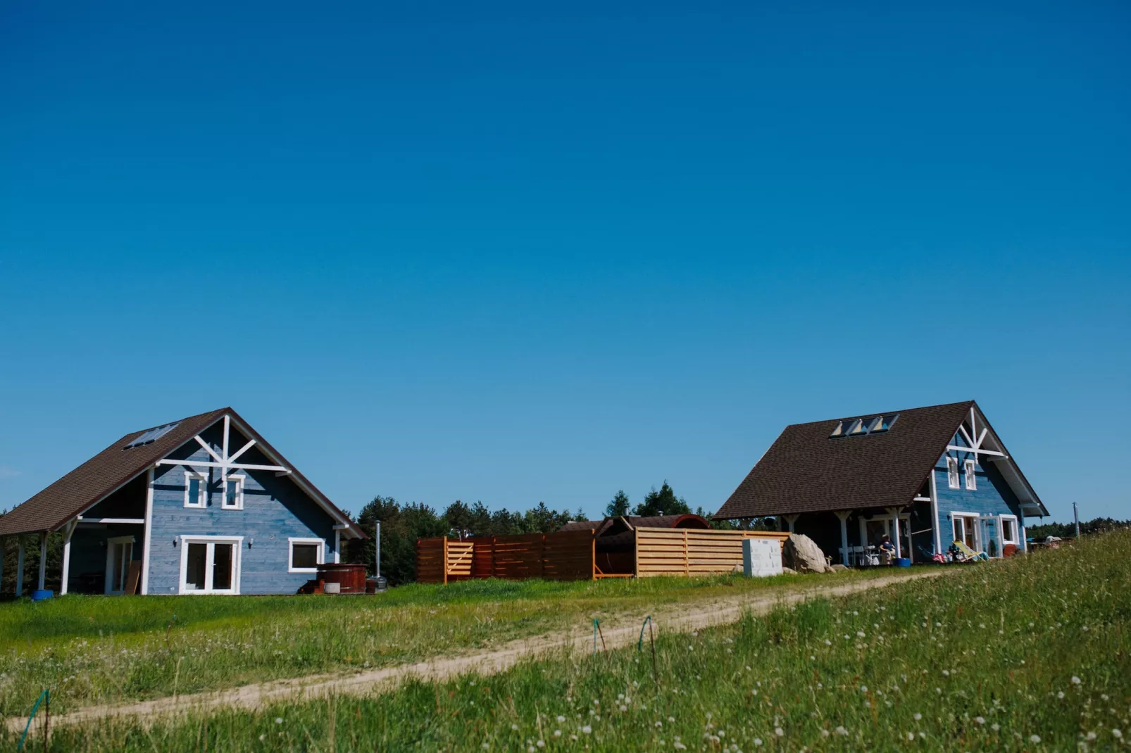 White Heron-Exterior in summer