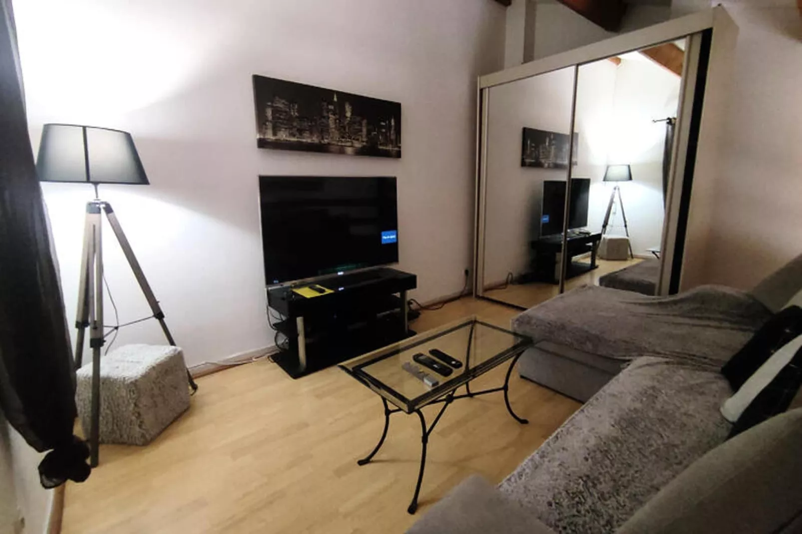 Résidence NATURISTE LA PALMERAIE-Living room