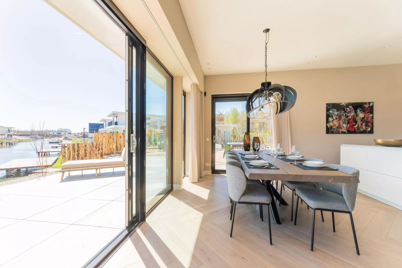 Watervilla Harderwold 556-Dining room