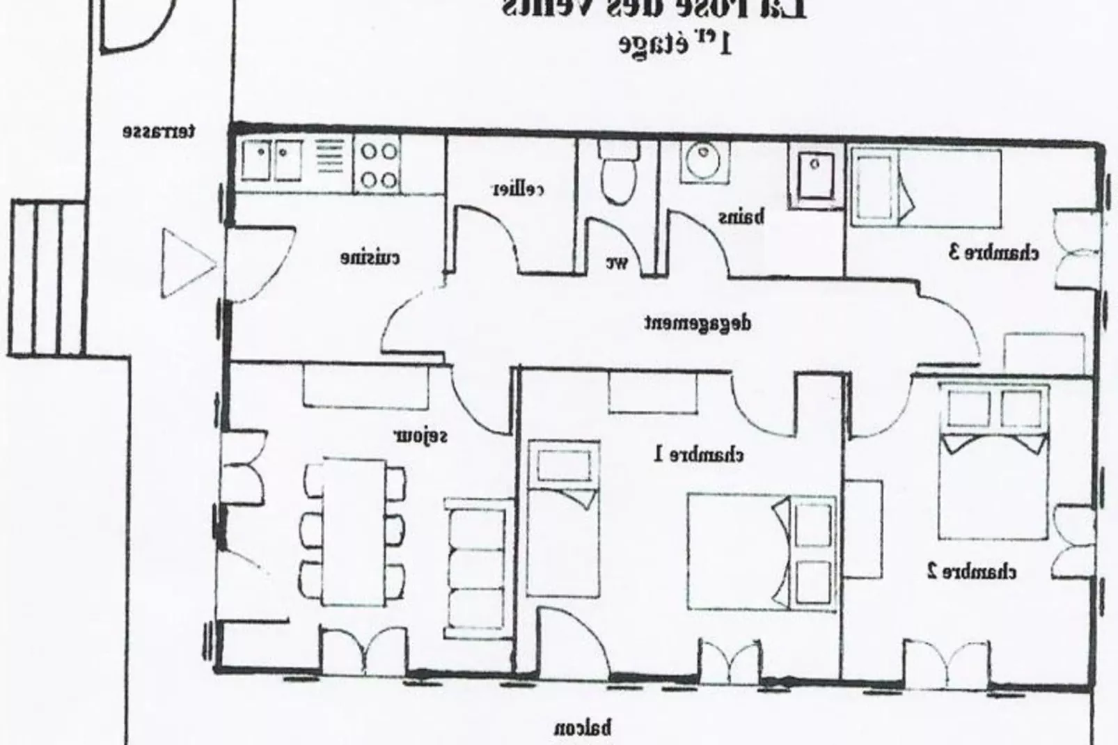 Appartement 7 pers. avec terrasse-Palier
