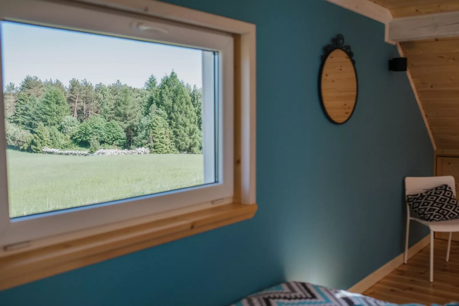 White Heron-View in summer