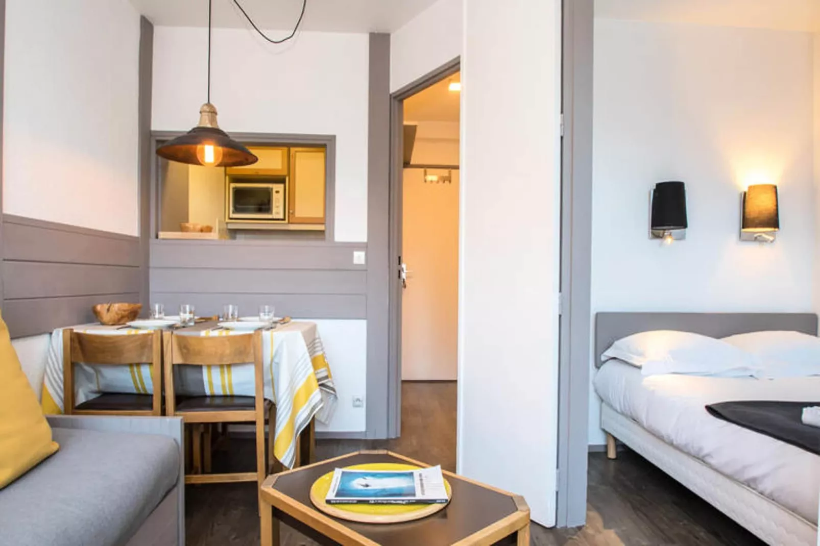 Résidence Chamois Blanc-Wohnzimmer