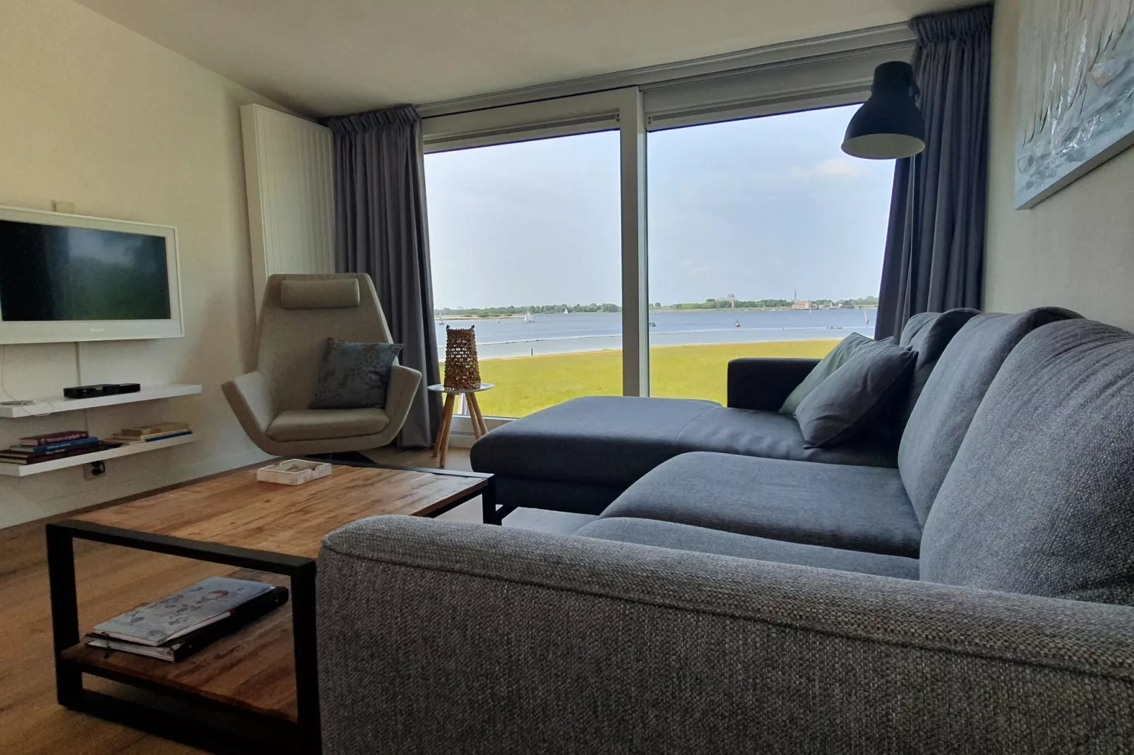 Lake house-Wohnzimmer