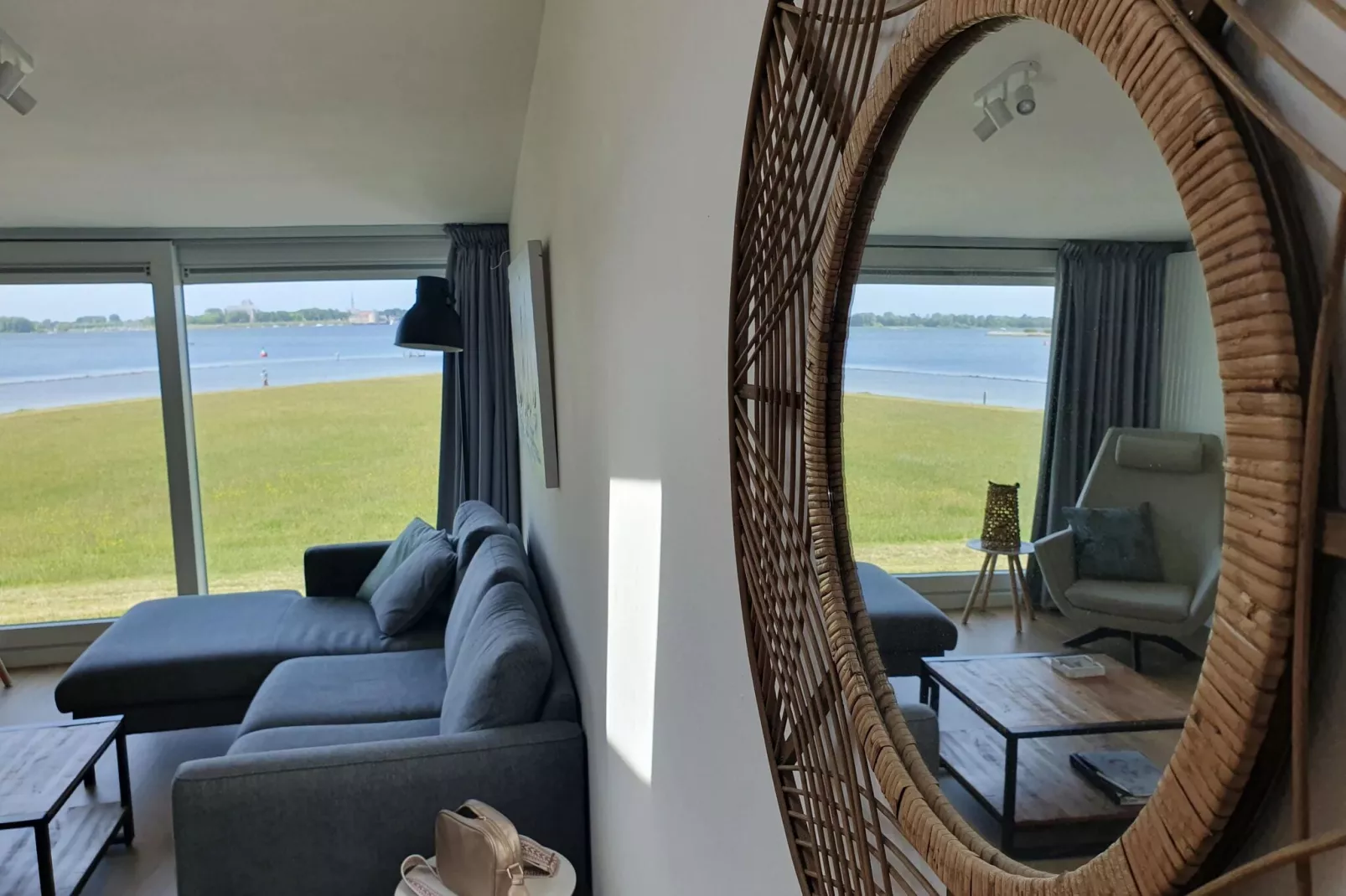 Lake house-Wohnzimmer