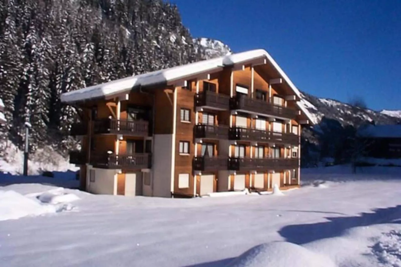 Résidence Le Perce-neige-Außenbereich Sommer