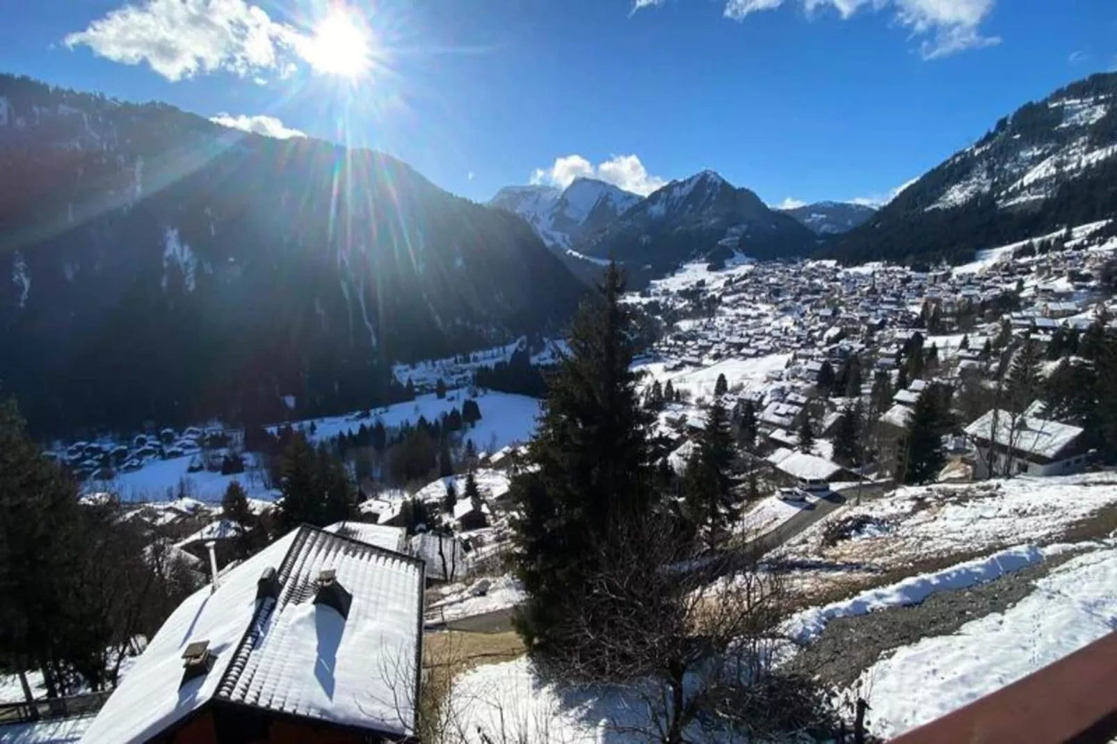 Chalets De Barbessine-View in winter