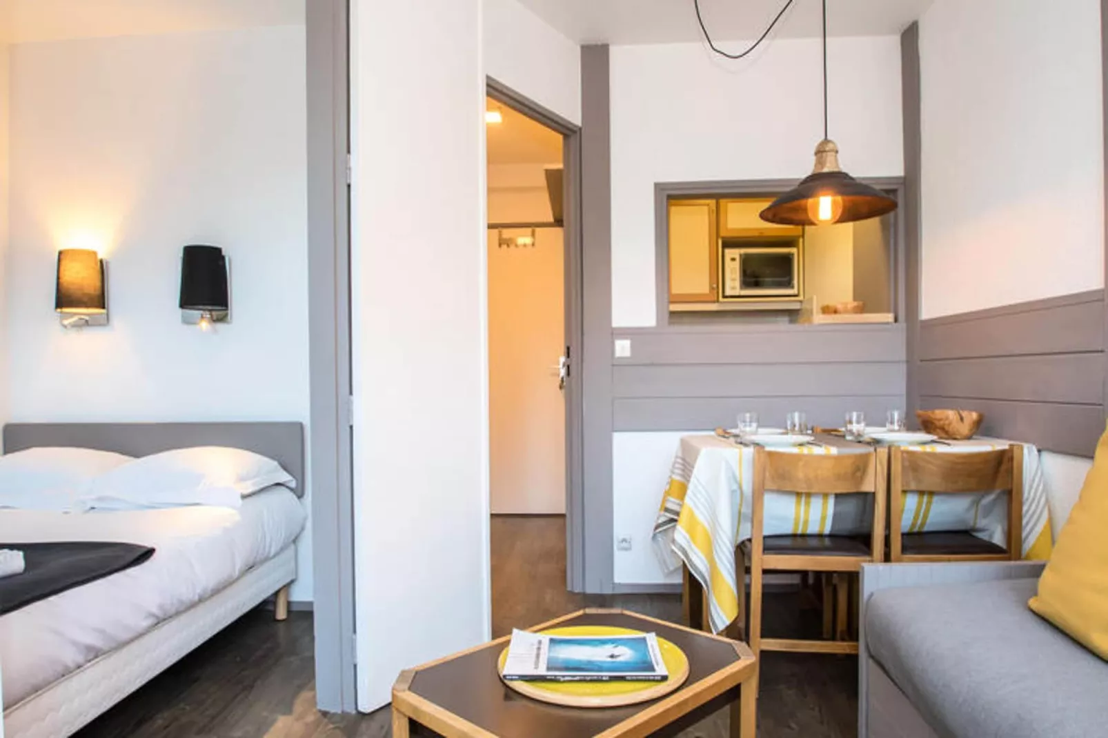 Résidence Chamois Blanc-Wohnzimmer