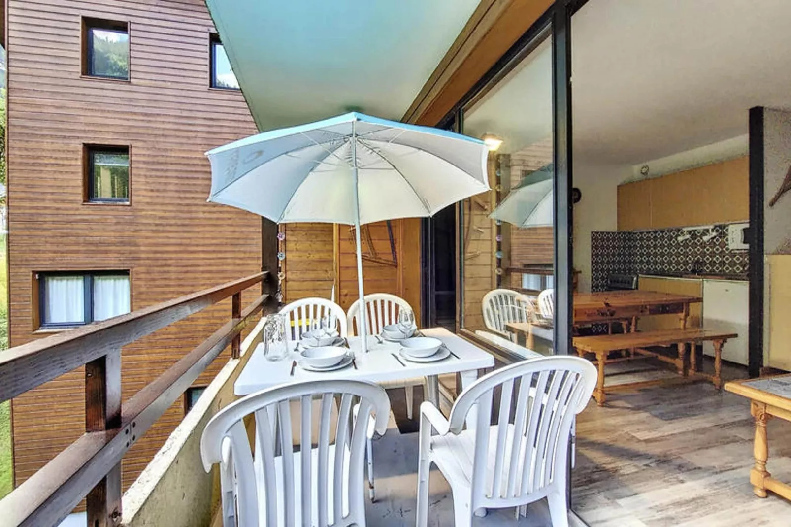 Studio à Saint Jean d'Aulps-Terrasse/Balkon