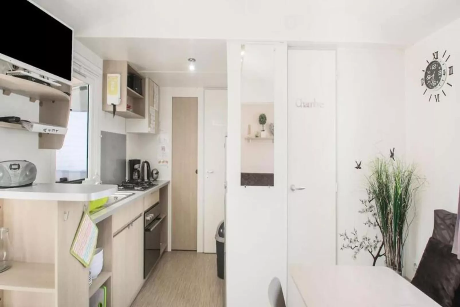 Mobil-home 6 pers. avec accès piscine et complexe aquatique-Extérieur été