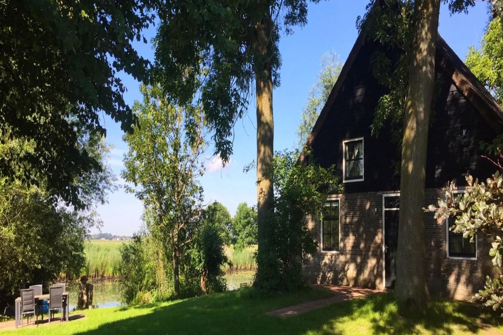Het Biesbosch huisje-Gärten Sommer