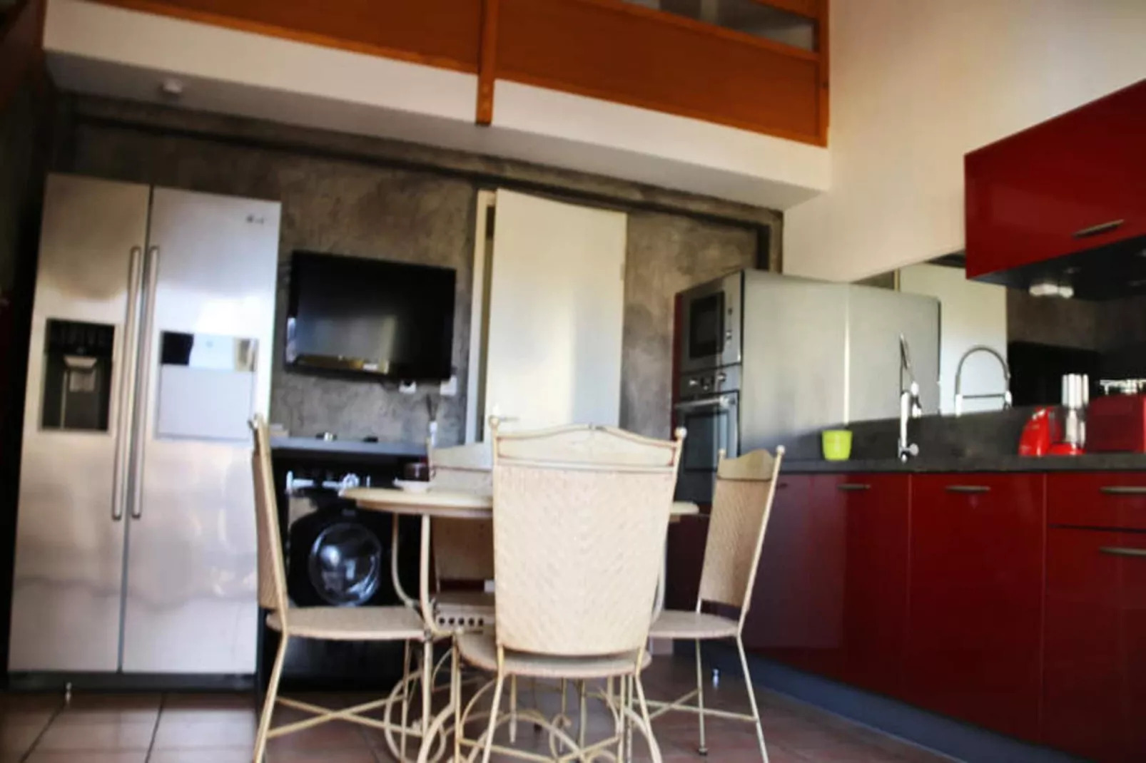 Résidence NATURISTE LA PALMERAIE-Dining room