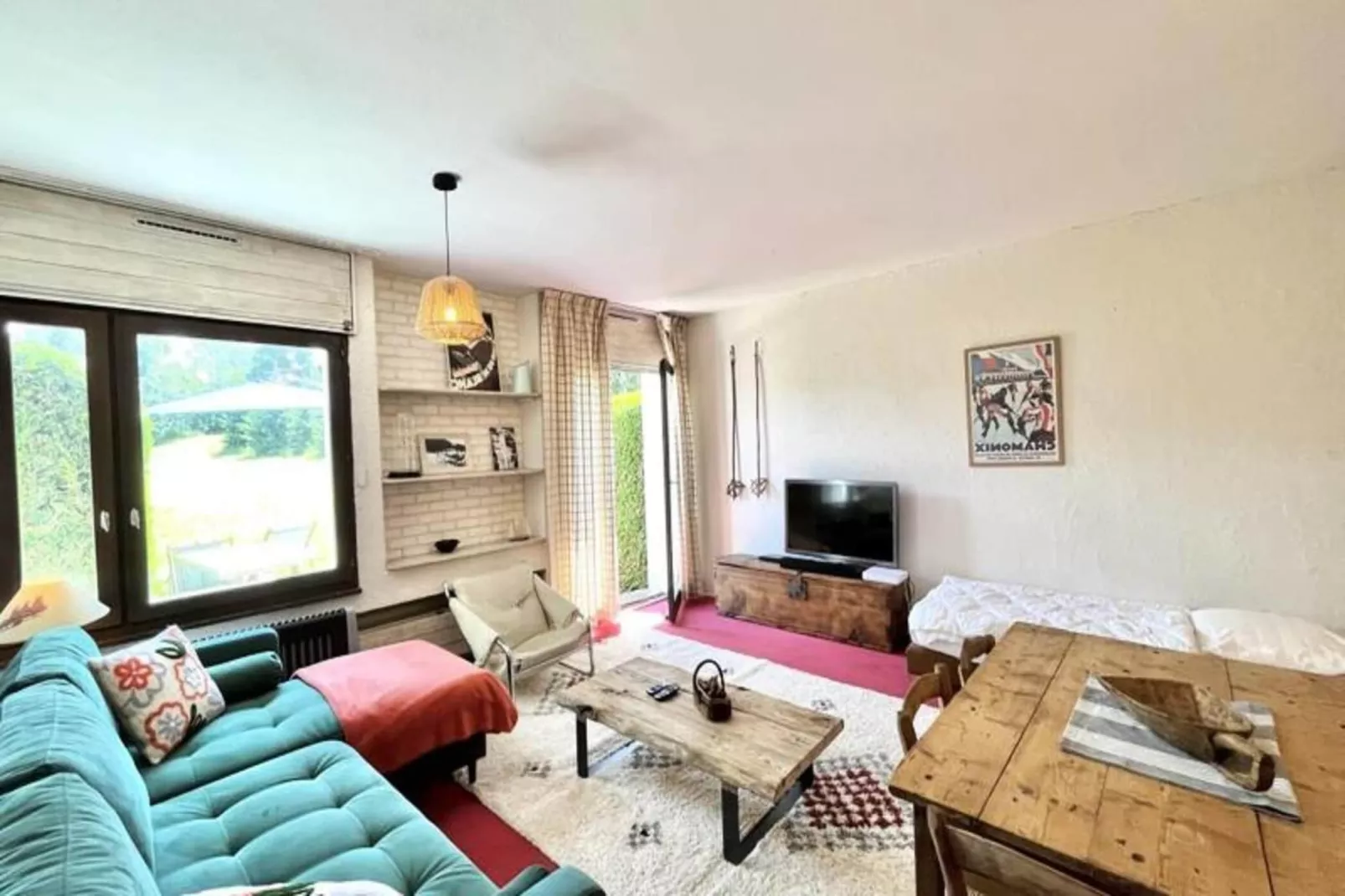 Nid Douillet Au Pied Des Pistes Avec Jardin-Living room