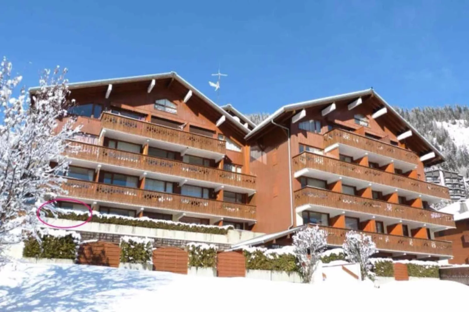 Appartements à La Clusaz-Exterior in winter