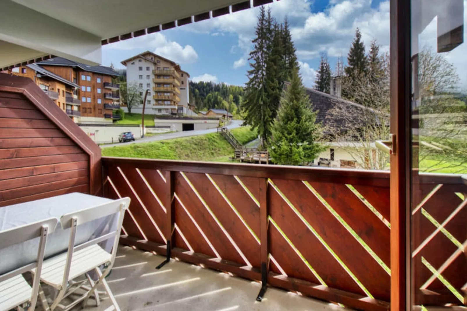 Résidence Hauts Des Esserts-Terrasse/Balkon