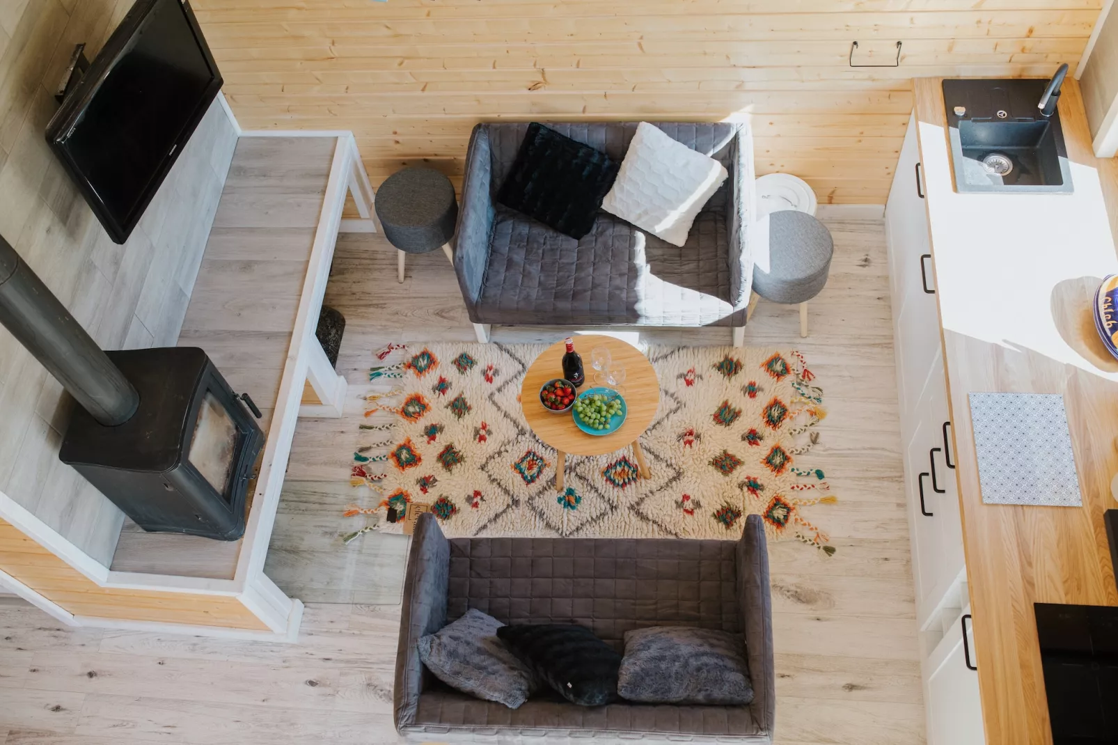 Grey heron-Wohnzimmer