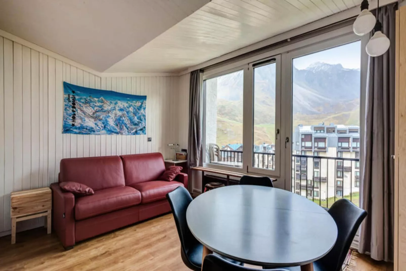 Appartement à Tignes avec accès direct aux pistes-Salon