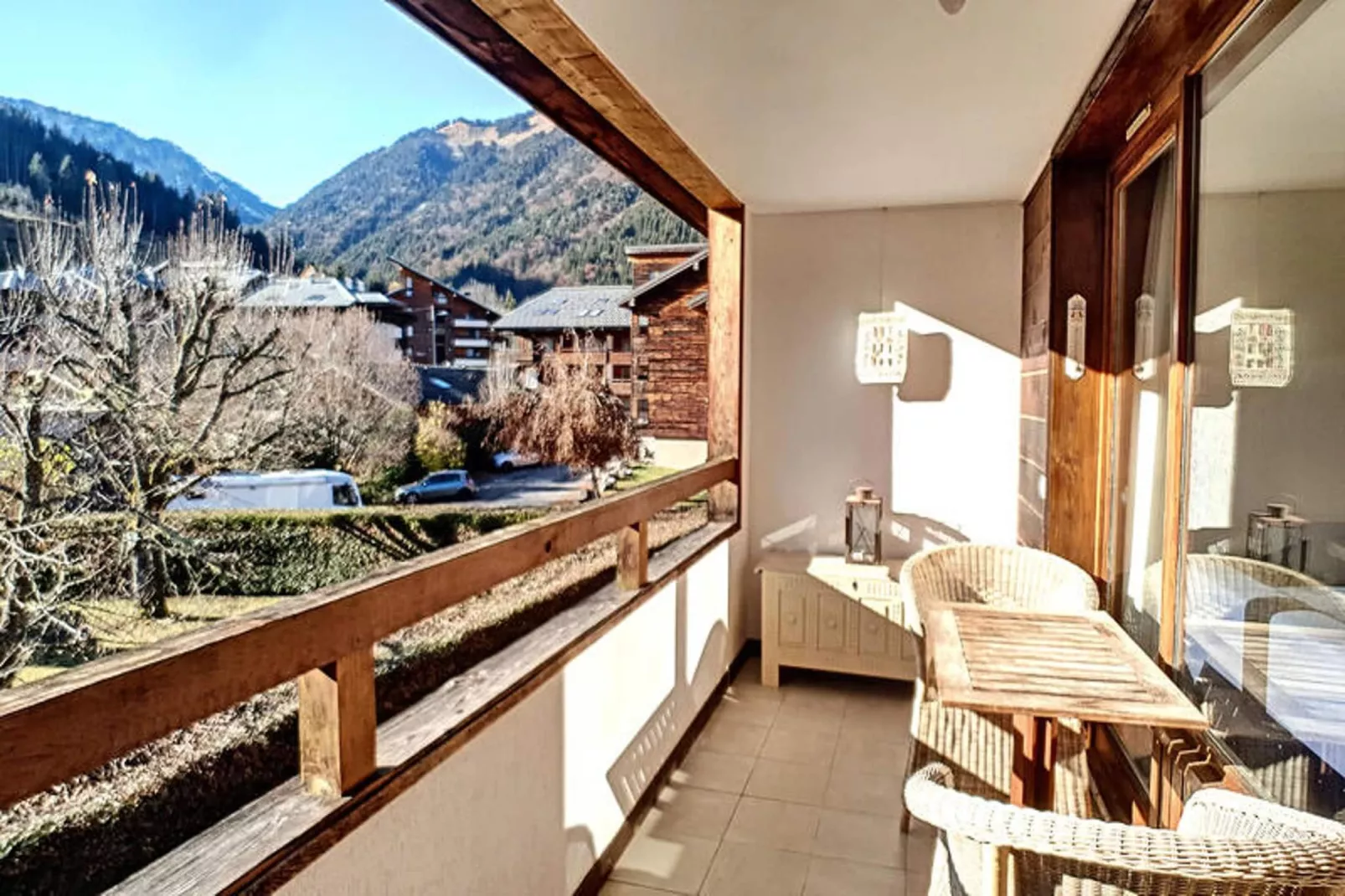 Appartements à Saint Jean d'Aulps-Terrasse/Balkon
