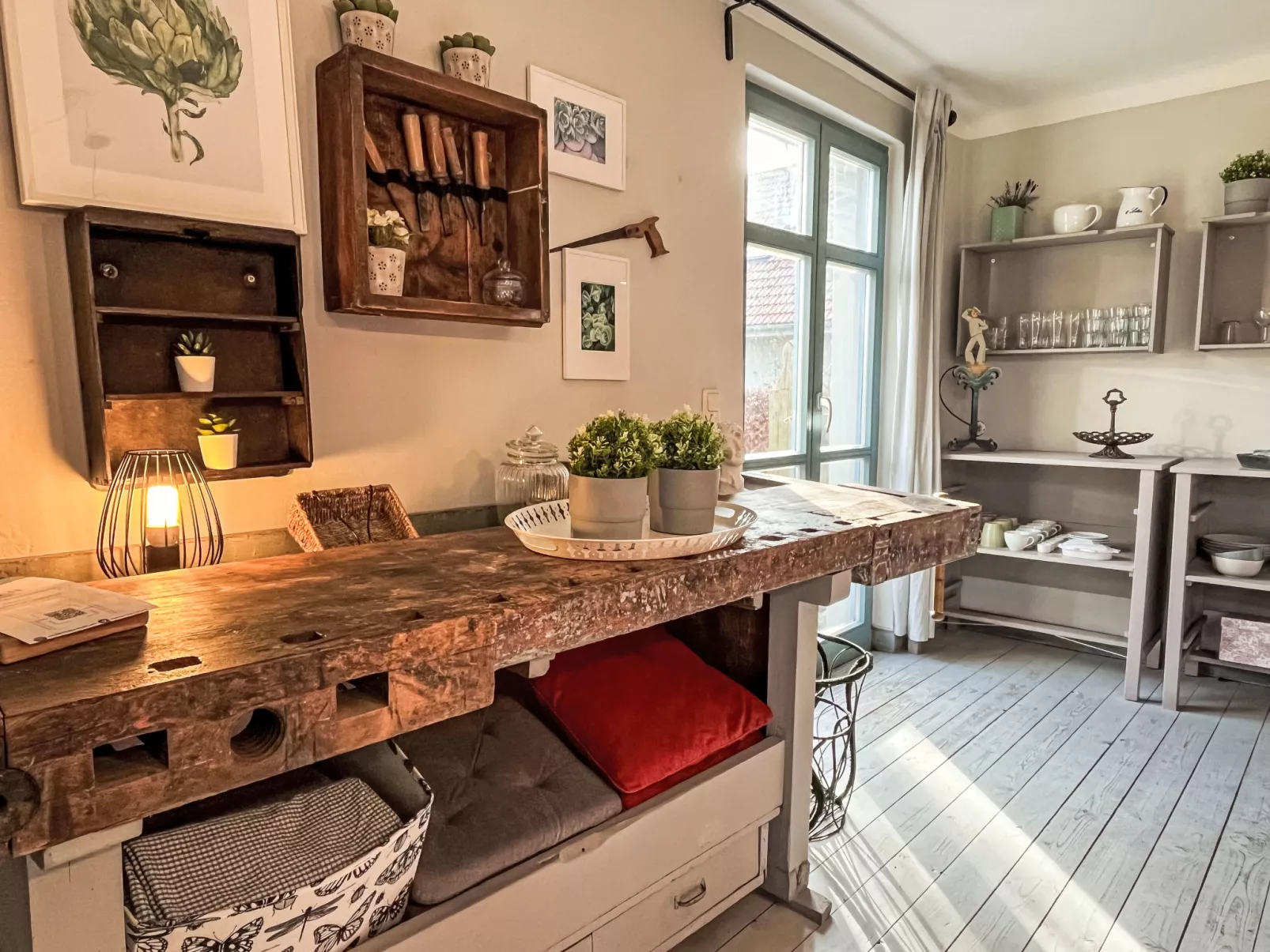 Reetgedecktes Ferienhaus Seelchen-Drinnen