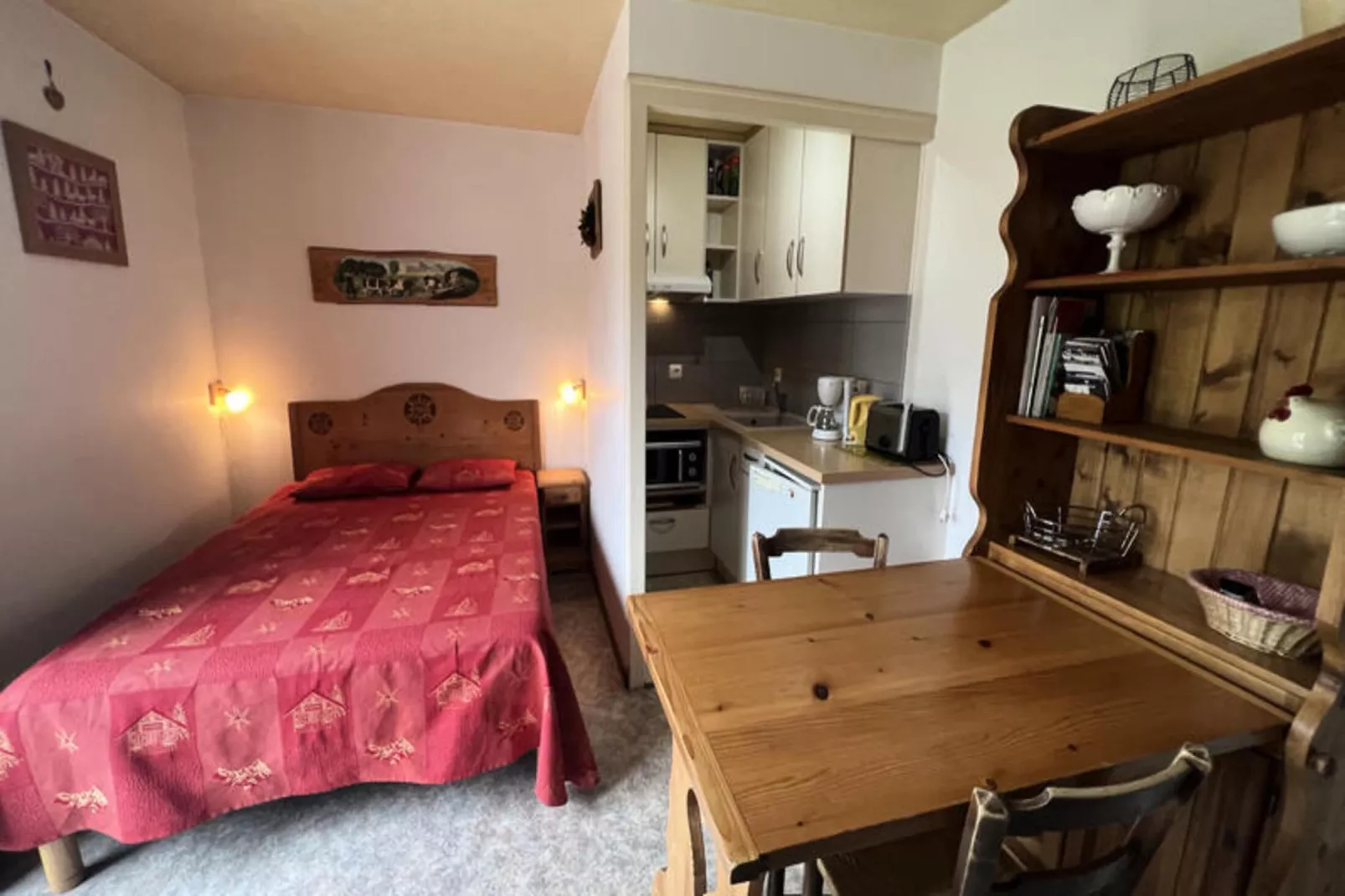 Studio à La Clusaz-Schlafzimmer