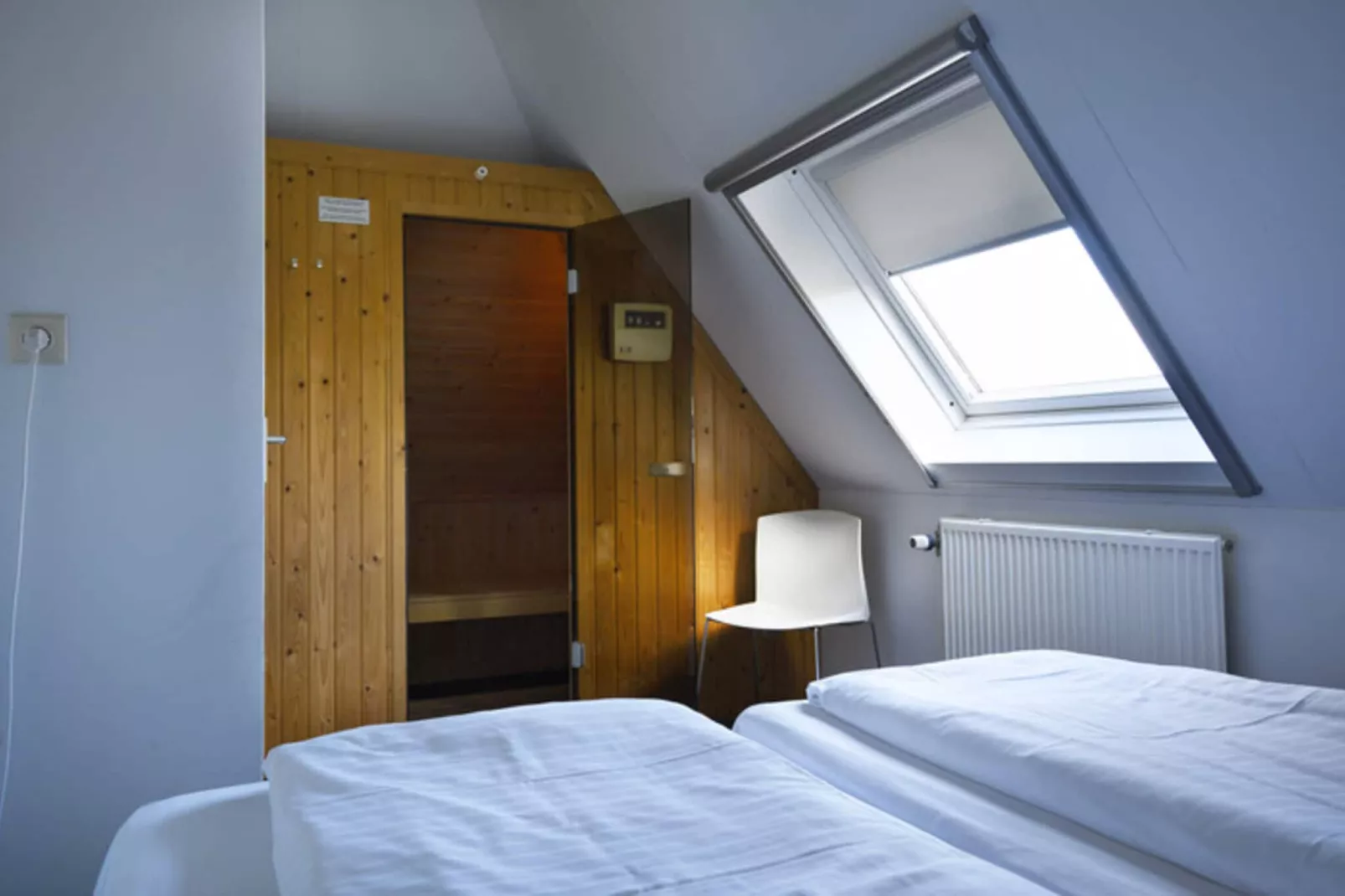Skip Wellness de luxe met sauna-Schlafzimmer