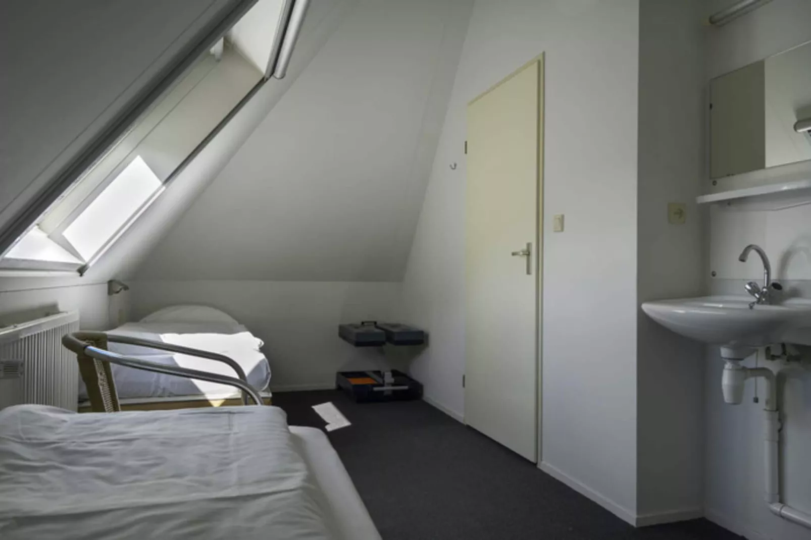 Skip Wellness de luxe met sauna-Schlafzimmer
