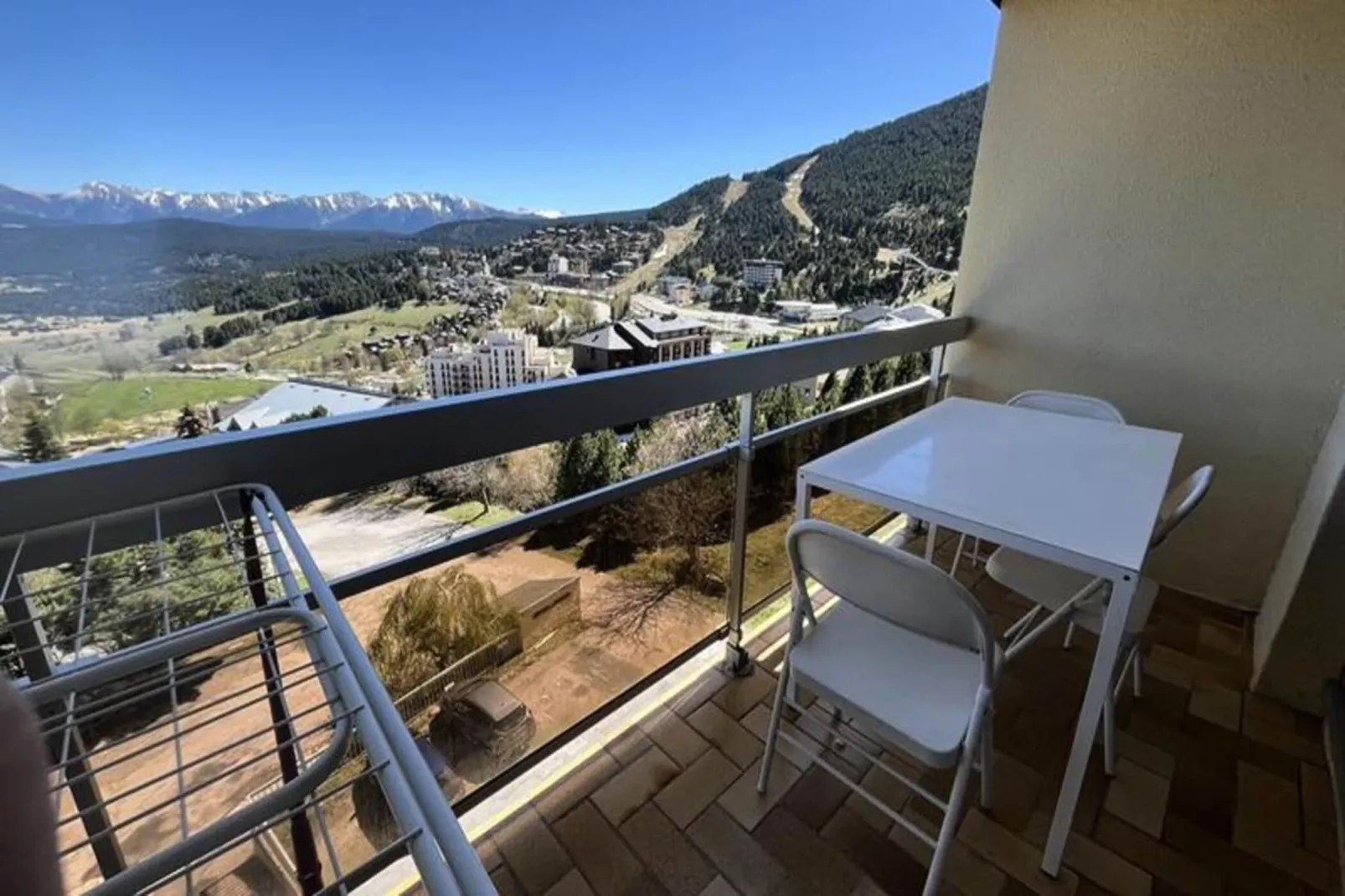 Résidence Le Soleil Blanc-Terrasse/Balkon