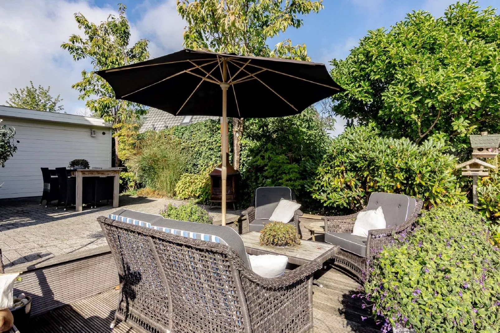 Groepswoning 2-11 personen aan het Zuidlaardermeer in Groningen met sloep optie-Gardens summer