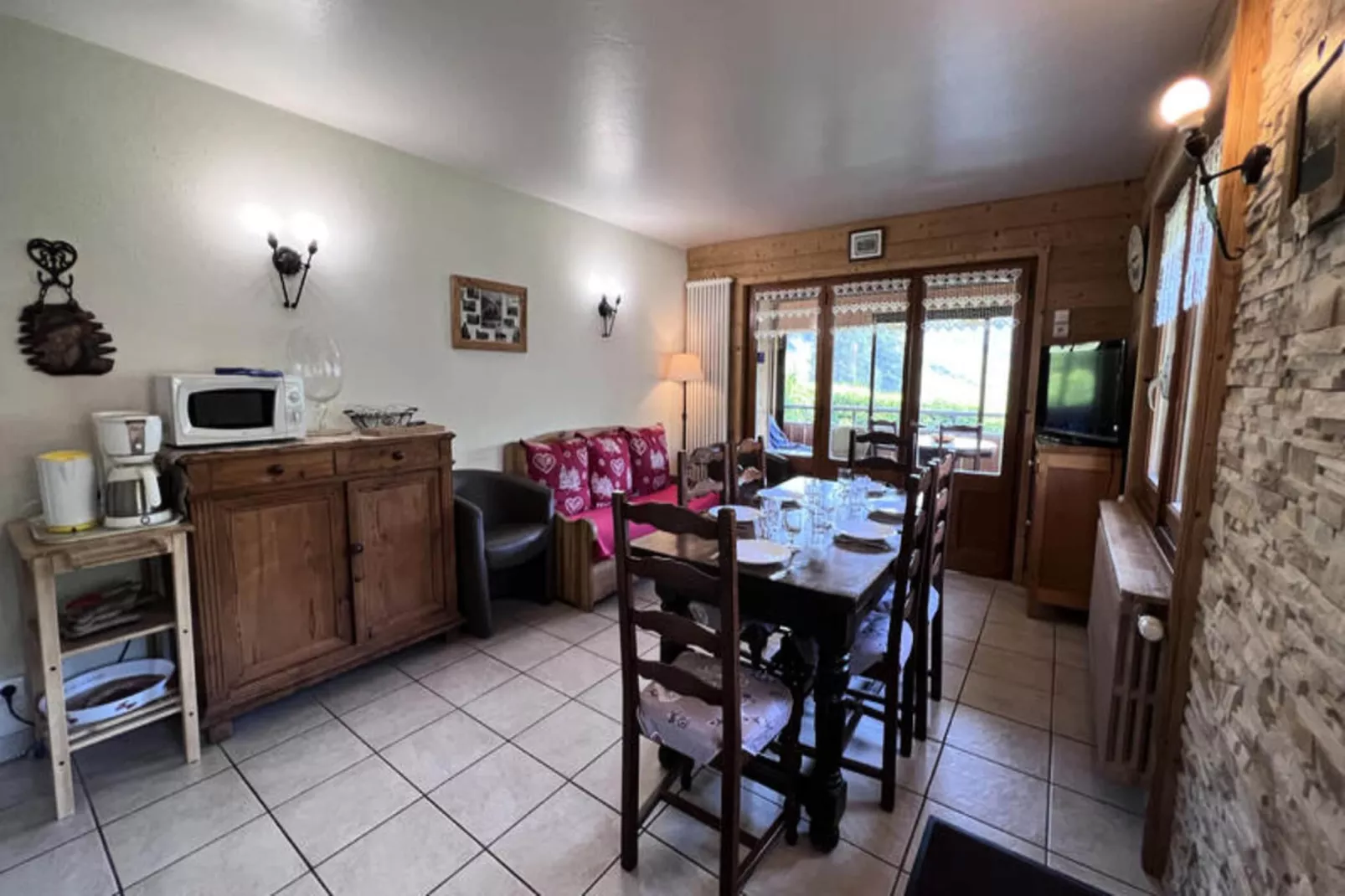 Chalets à La Clusaz-Living room