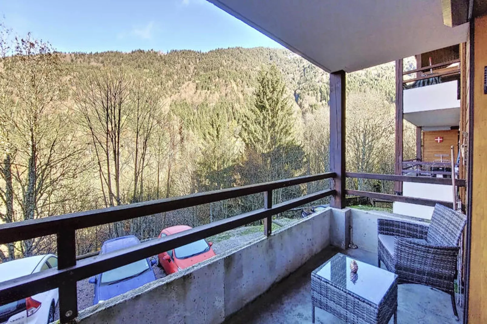 Appartements à Saint Jean d'Aulps-Terrasse/Balkon