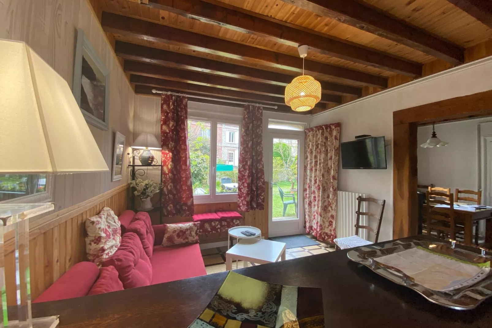 Semi-detached house Etretat-Wohnzimmer
