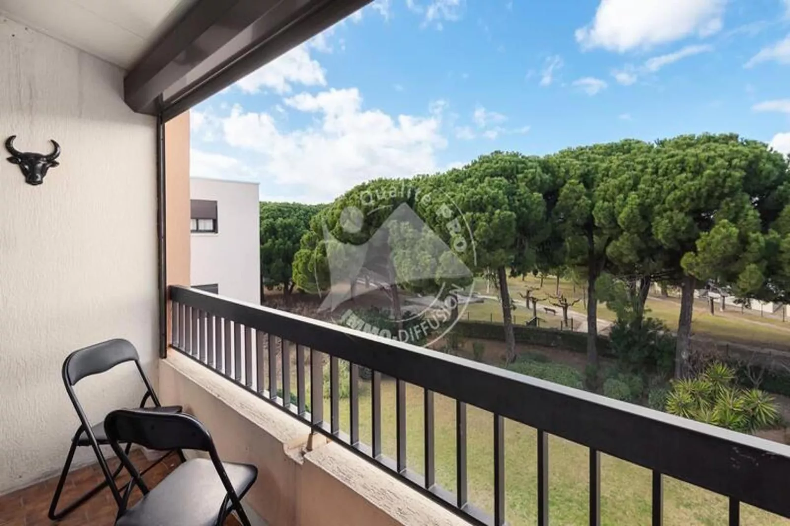 Résidence Le Triangle De La Baronnie-Terrasse/Balkon