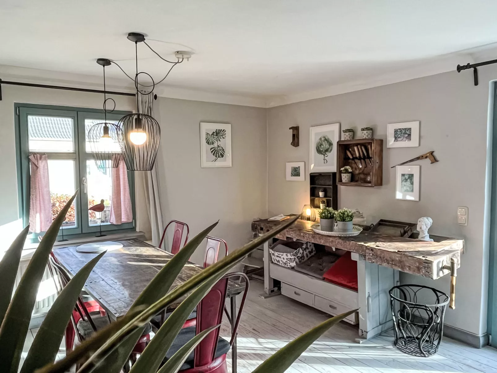 Reetgedecktes Ferienhaus Seelchen-Drinnen