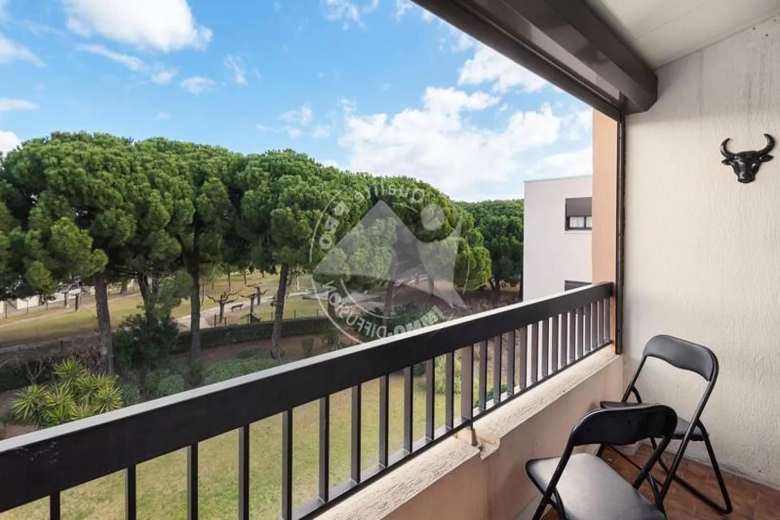 Résidence Le Triangle De La Baronnie-Terrasse/Balkon