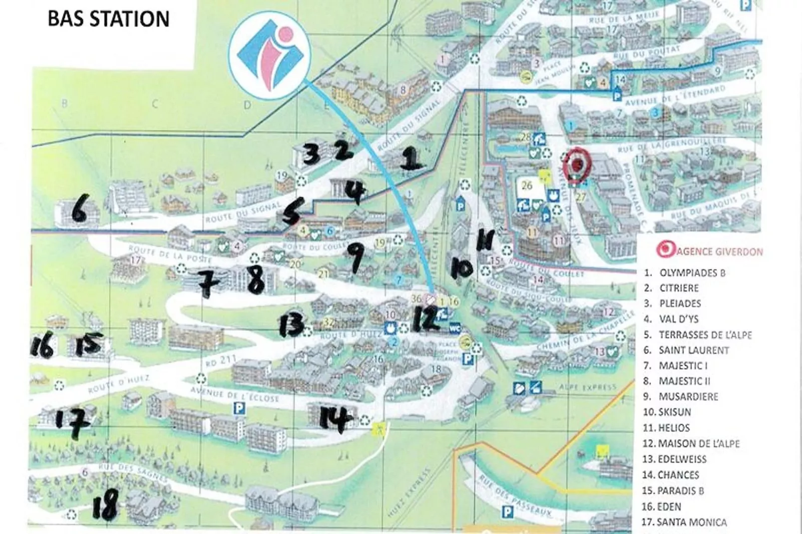 Résidence Olympiades B-Terrasse / balcon