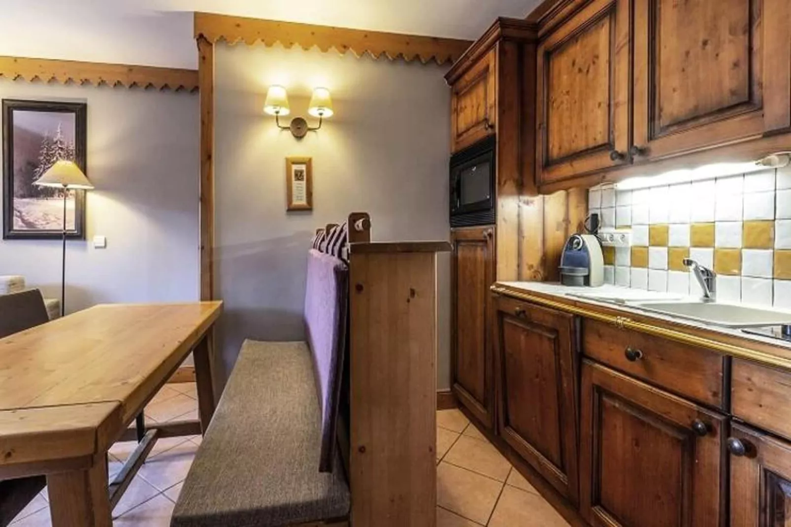 Résidence Les Hauts Bois-Küche