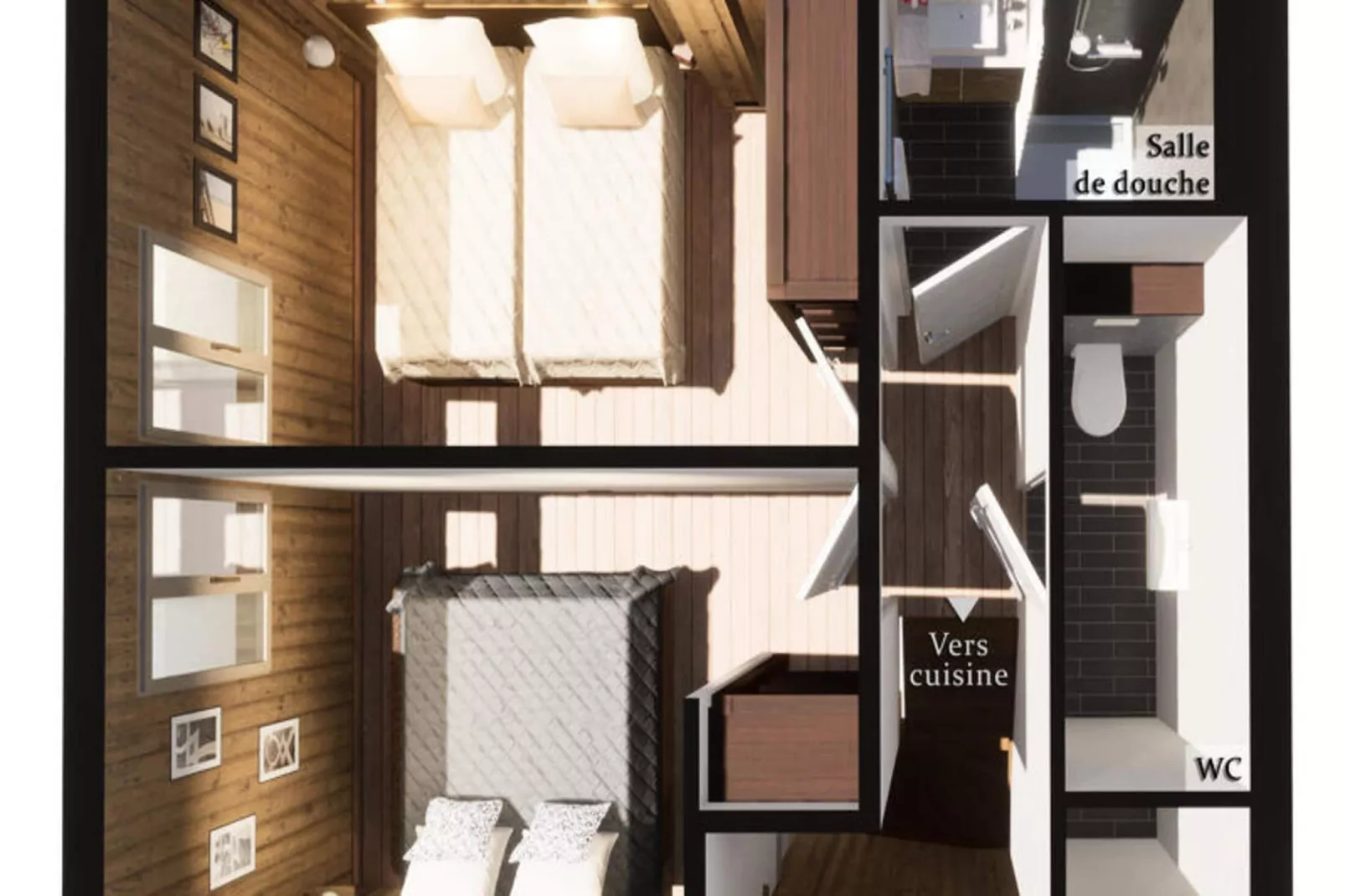 Résidence Le Soleil Levant - Bedroom