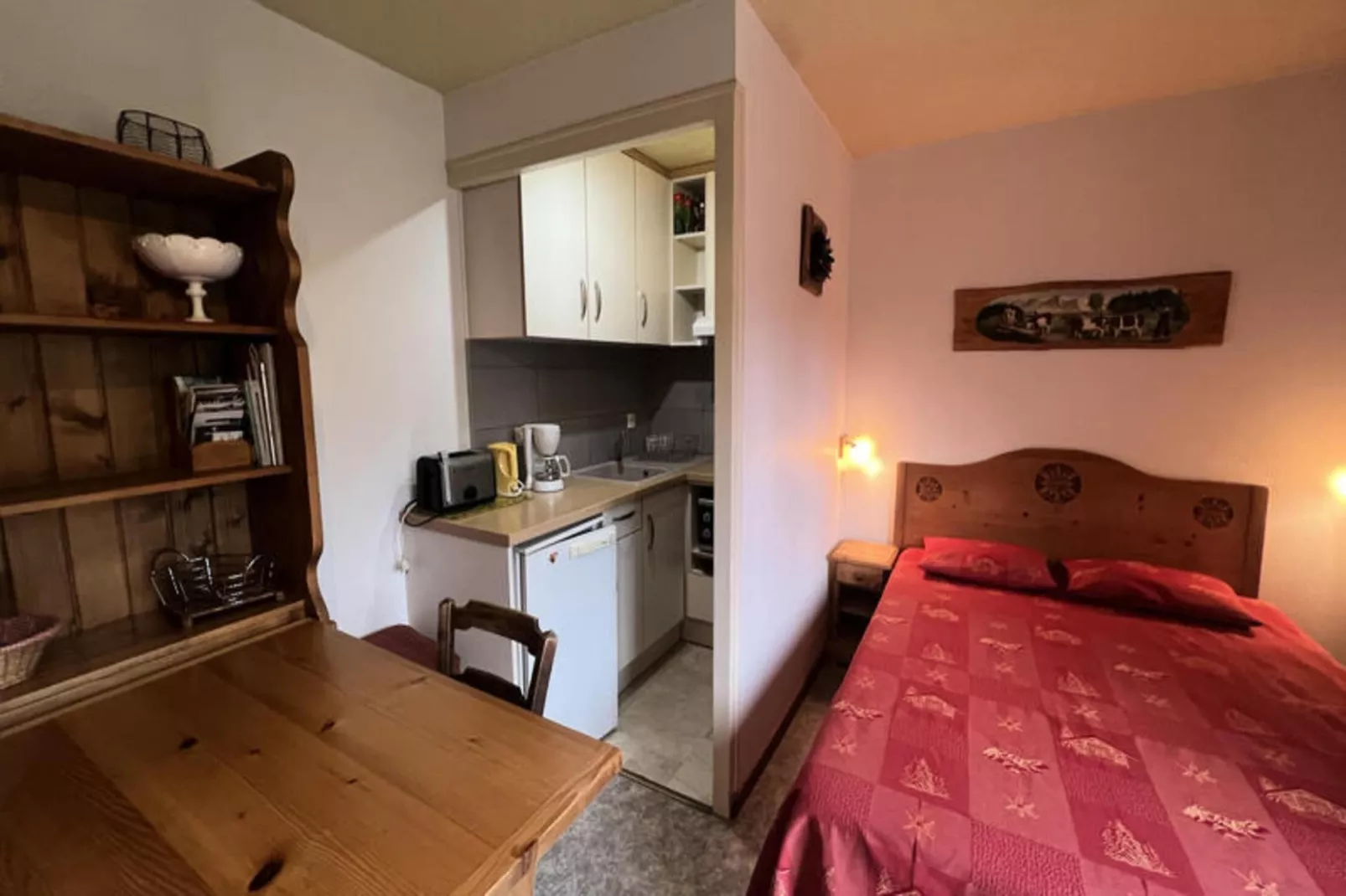 Studio à La Clusaz-Schlafzimmer