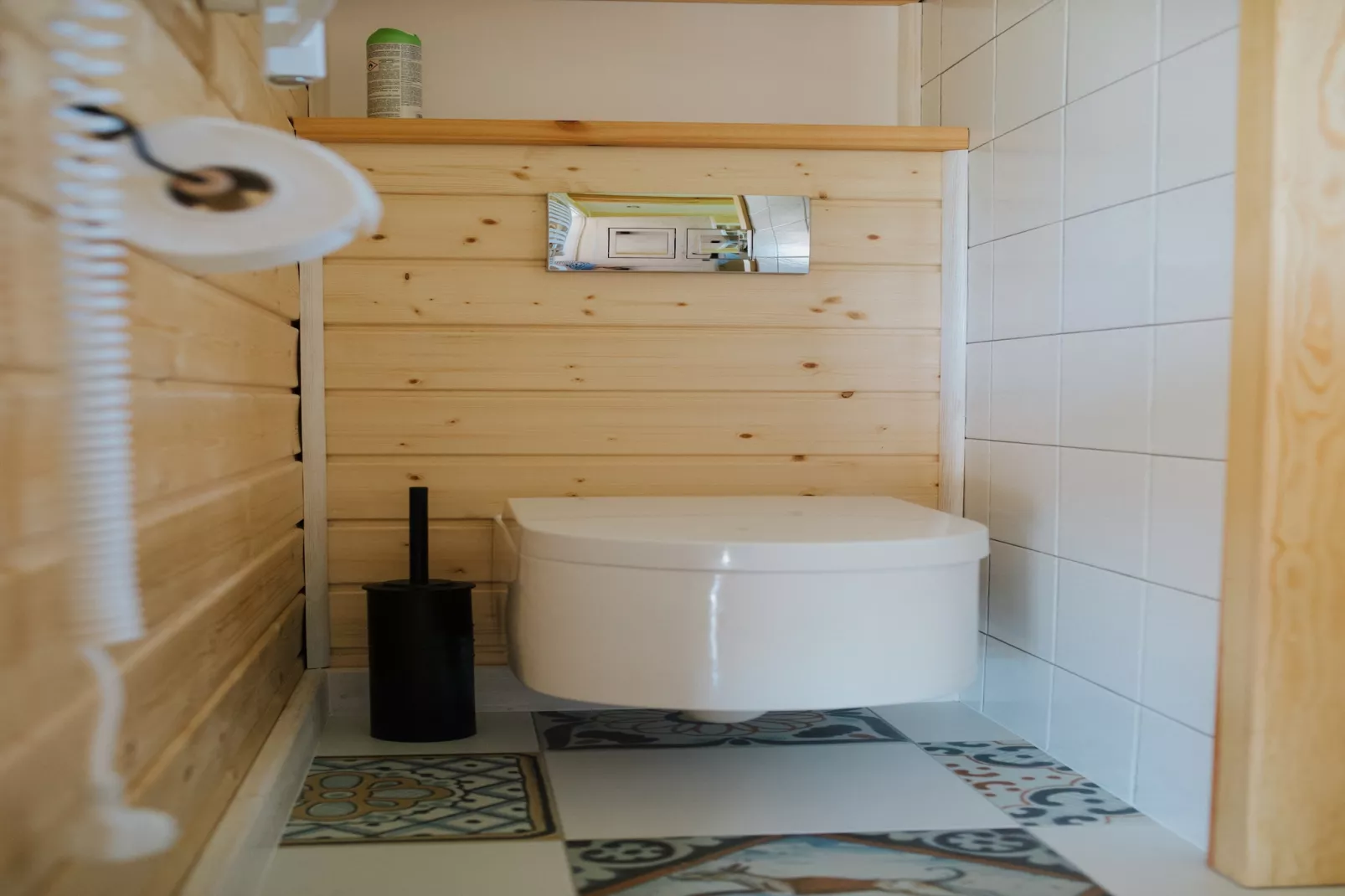 Grey heron-Badezimmer