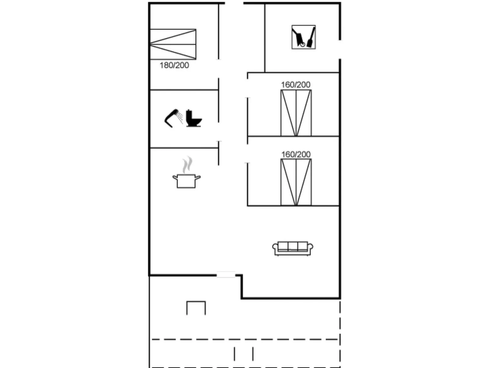 "Trpana" - 1.6km from the sea-Inside
