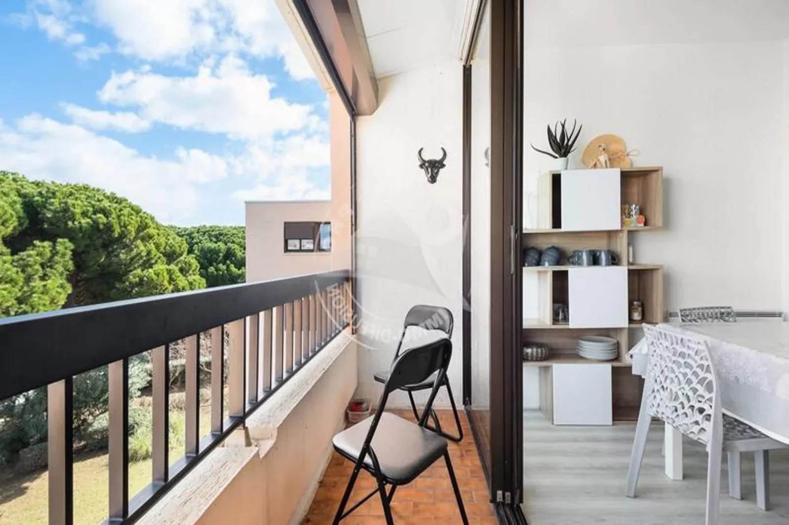 Résidence Le Triangle De La Baronnie-Terrasse/Balkon