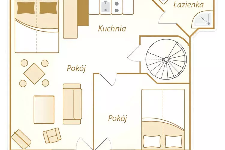 Apartament w Miedzyzdrojach "Morskie Oko" A-Floor plan
