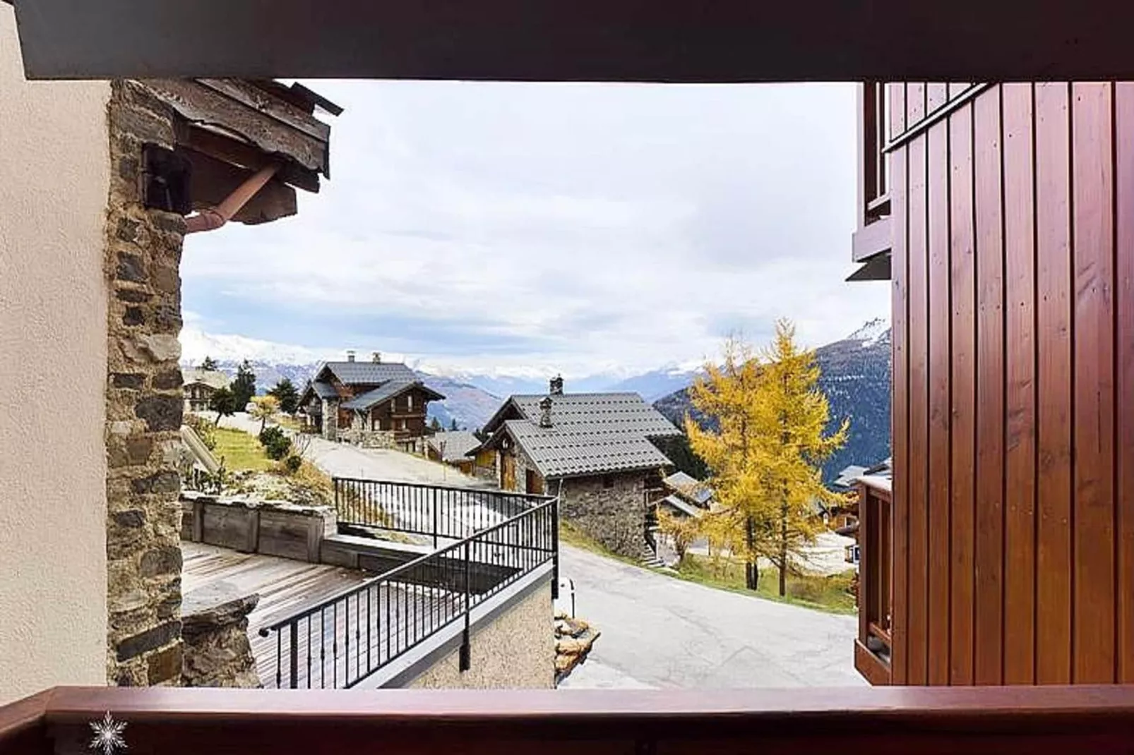 Résidence Hauts De La Rosiere-Terrasse/Balkon