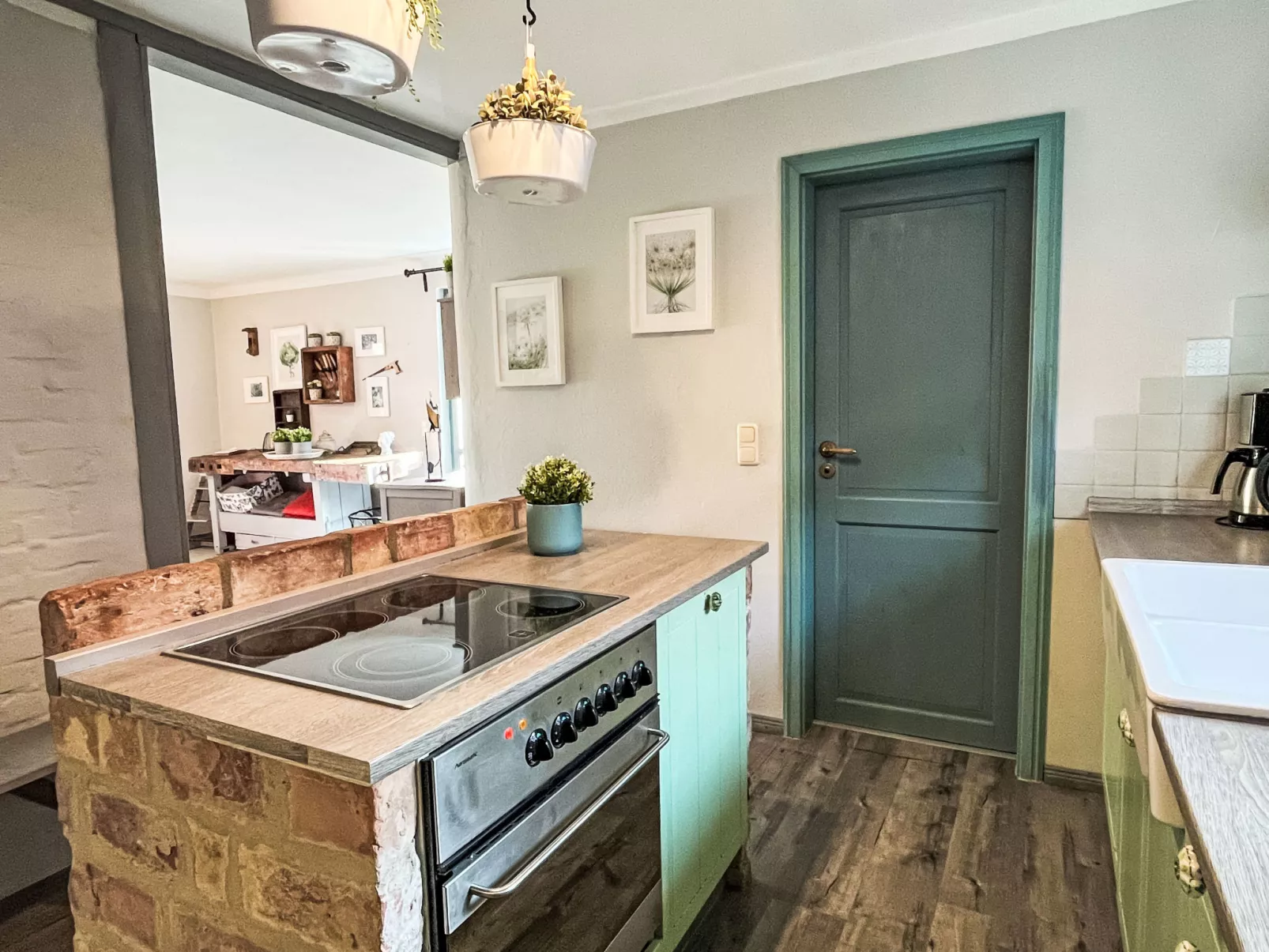 Reetgedecktes Ferienhaus Seelchen-Drinnen