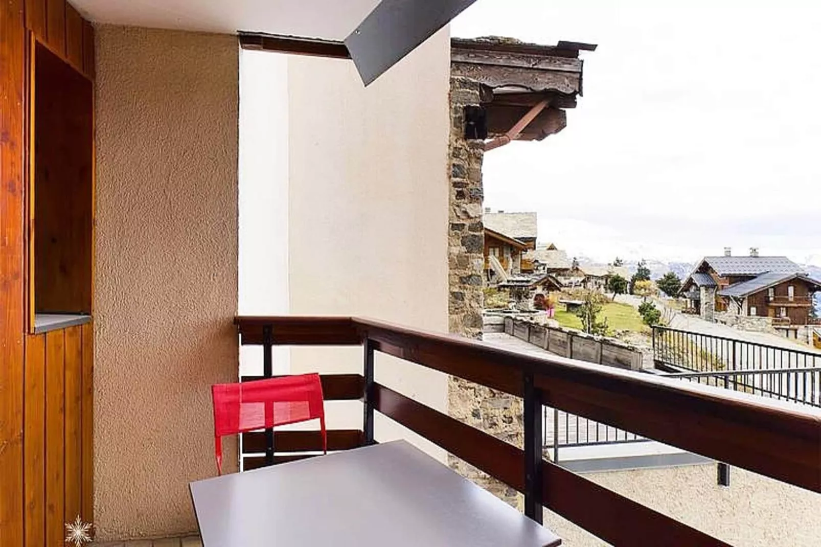 Résidence Hauts De La Rosiere-Terrasse/Balkon