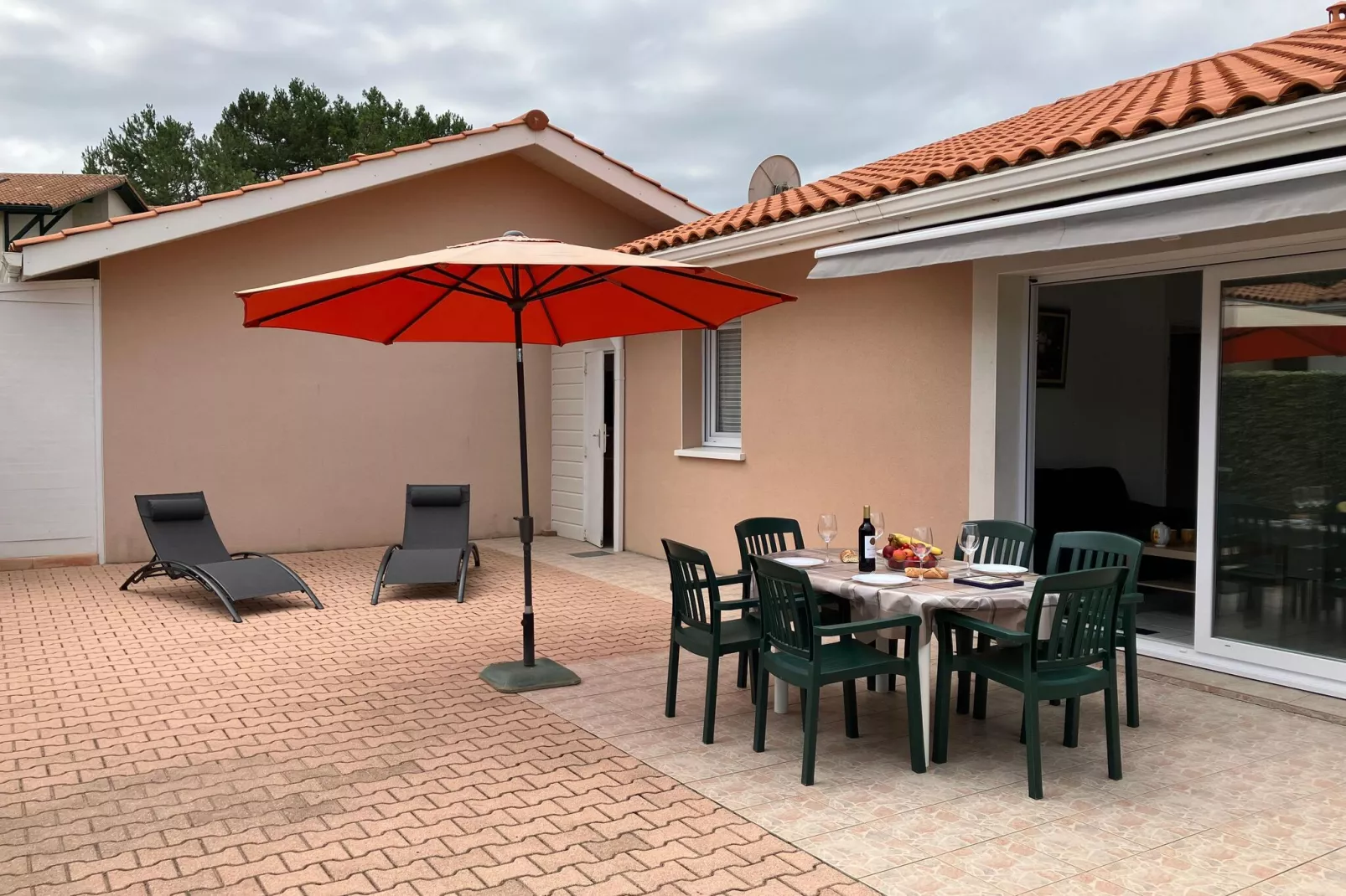 Terraced house Moliets-Exterior summer