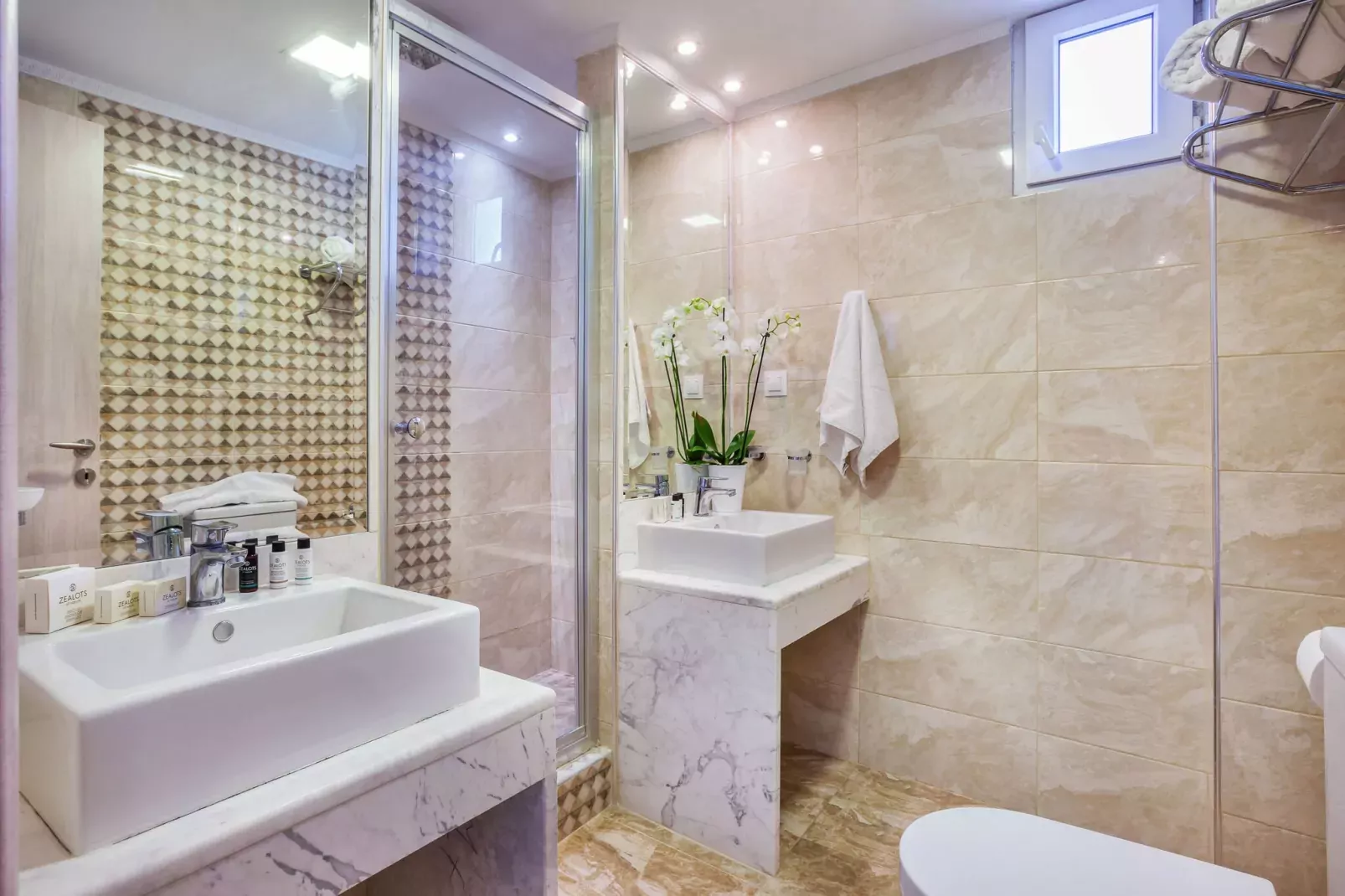 Holiday homes Sunny Villas Resort and SPA, Chanioti-SPA VILLA (1 BEDROOM)-Salle de bain