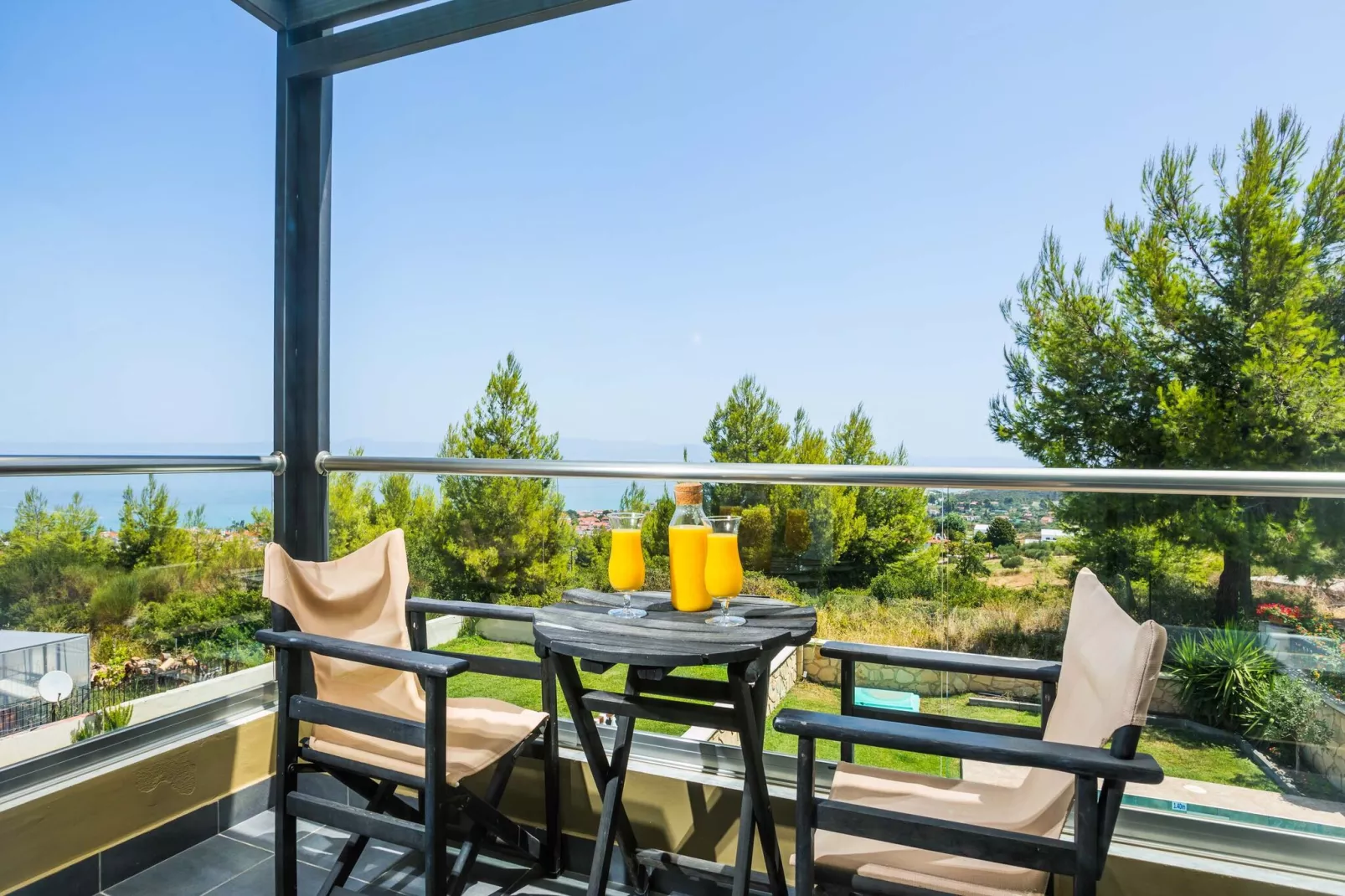 Holiday homes Sunny Villas Resort and SPA, Chanioti-SPA VILLA (1 BEDROOM)-Vue d'été