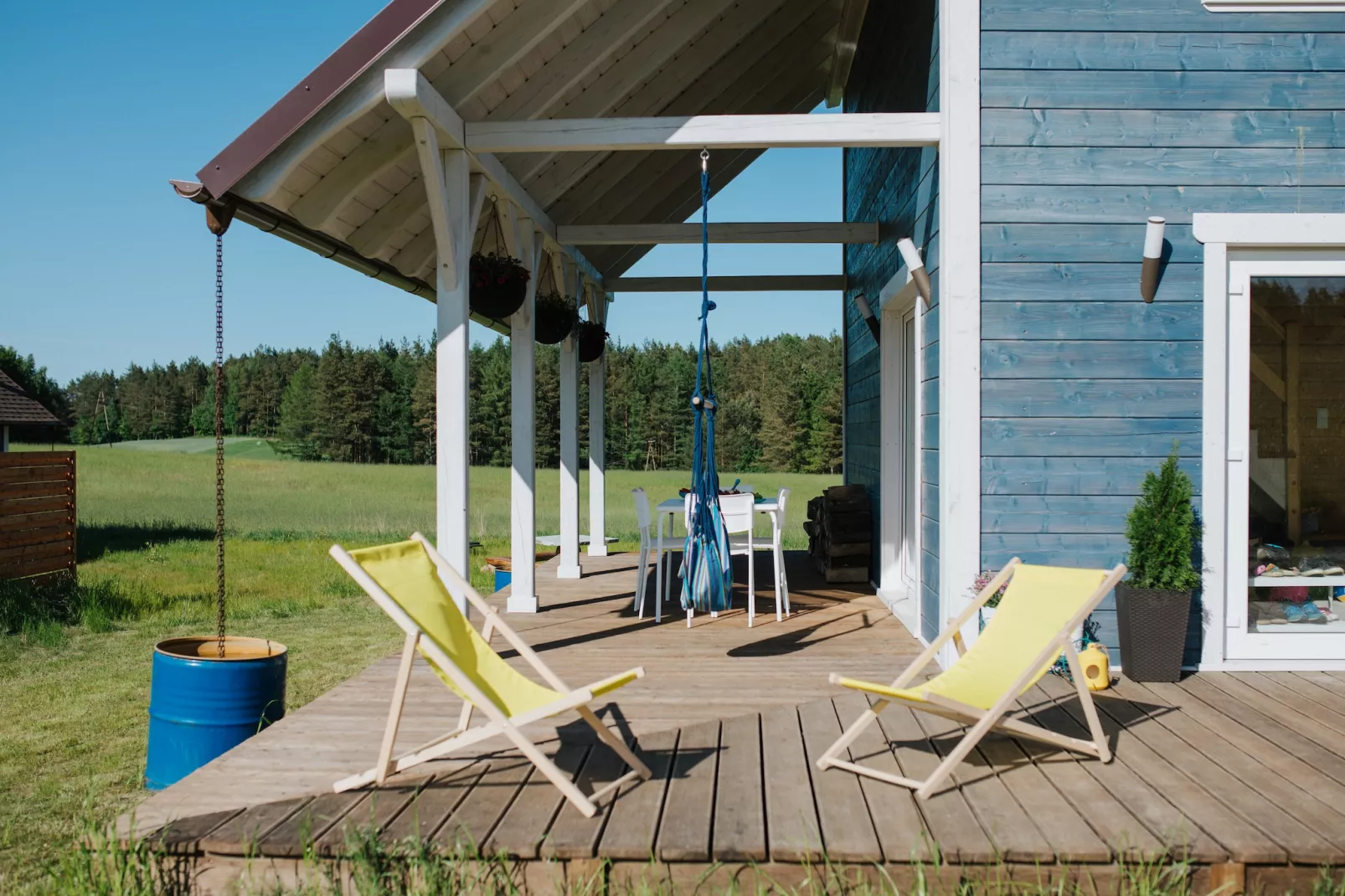 Grey heron-Terrasse/Balkon