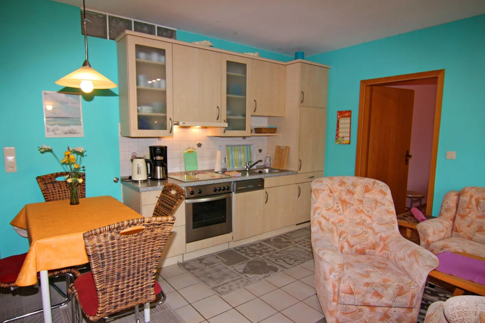 Apartments Stapel, Büsum-App. 2 / 2 Raum App im EG, 55-Dining room